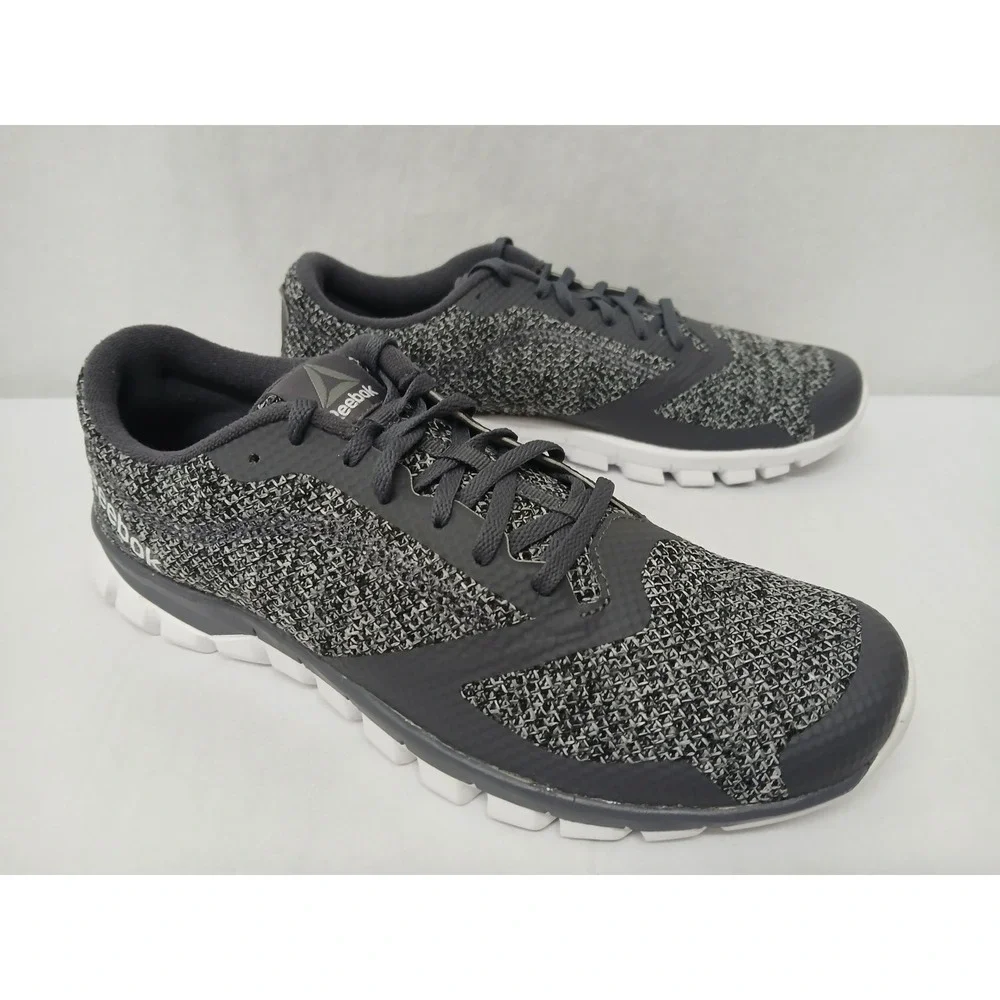 Reebok Mens Sublite Authentic 4.0 Ash Grey White Silver BS7105 Sz‎ 10